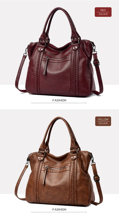 Genuine Brand Soft Leather Shoulder Crossbody Bags for Women Hot Luxury Handbag Women Bags Designer Casual Tote Messenger Bag