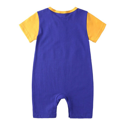 0-2 Years Old Children's Cartoon One-piece Baby Role Play Short-sleeved Romper Kids Cotton Clothes Baby Girl and Boy Clothes