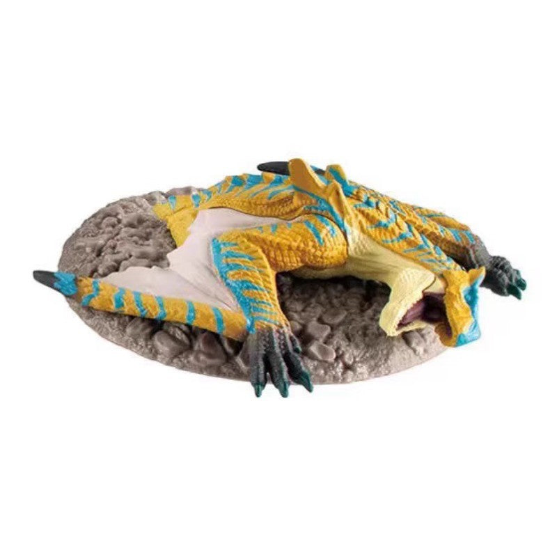 Brinquedos Gashapon Originais Bandai Monster Hunter Capture Team 2 Anime Bonecos Rathalos Gore Magala Tigrex Decoração de Modelo Presentes