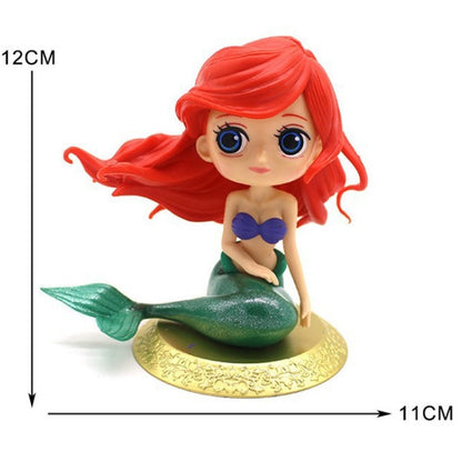 5 estilo Desenho Animado Q Posket Princesa Sereia Pequena Sereia Figura Super Premium Modelo de PVC Brinquedos Colecionáveis Presente para meninas