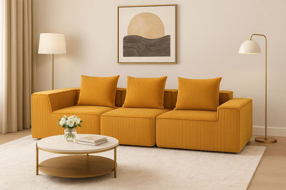 Sectional boneless Couch with L-Shape Chaise,Modern Modular sleeper Sofa with Deep Seat, Upholstered Couches for Room