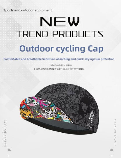 Classic Retro Red Blue Green Polyester Cycling Caps Summer Breathable Sports Quick Dry Bicycle Hat Men and Women