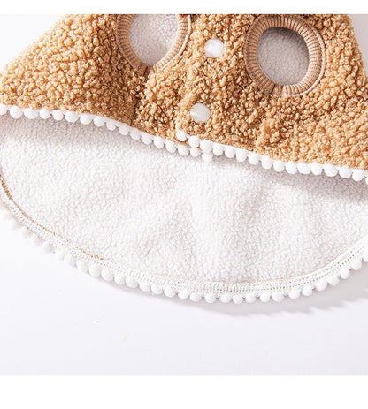 Roupas de Natal para Cães de Inverno Desenho Animado Vestido Médio e Grande Porte Golden Retriever Cão Grande Capa de Duas Pernas Vestido de Transformação