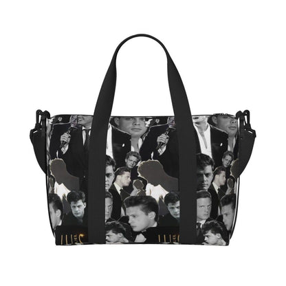 El Sol De Mexico Luis Miguel Beach Travel Bag Large Capacity Tote Bags for Gym Sport Women Shopping Duffle Shoulder Bag