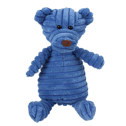 Brinquedo de Pelúcia para Cães Mordedor de Cordeiro, Macaco, Porco com Som, Treinamento de Ventilação, Suprimentos para Limpeza de Dentes de Cães, Brinquedos para Cães Grandes