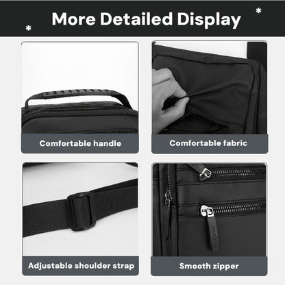 Fashionable Men's Crossbody Bag, Adjustable Shoulder Strap, Multiple Pockets, Business Bag, Commuting Bag, Daily Bag, Etc