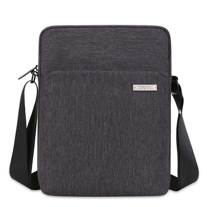 TINYAT Man's Simple Waist Bag Water Resistant Shoulder Bag Business Crossbody Bag work outdoor  for Daily Use Travel Office