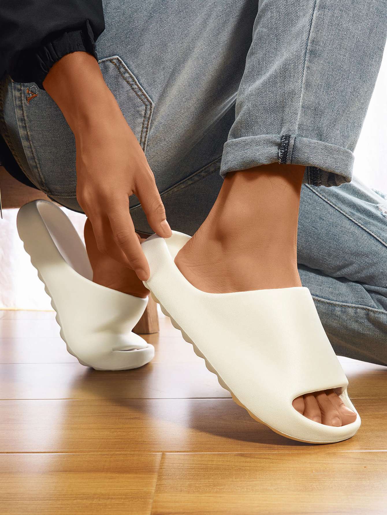 Men Sandals Slippers Women's Shoes Fashion Lightweight EVA for Beach Vacation Outdoor 36-45