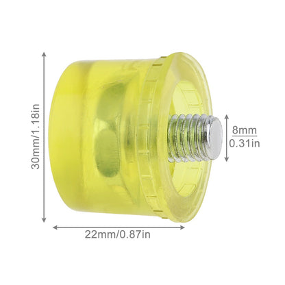 Martelo de nylon com cabeça de borracha dupla face para vidros, contas de janela e ferramentas manuais DIY de 25 mm/30 mm/35 mm/40 mm