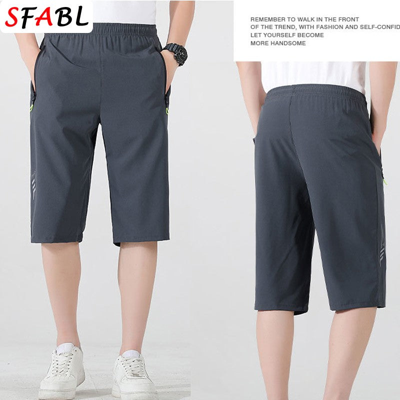 Sports Shorts Men Summer Quick-drying Breathable Drawstring Shorts Male Beach Short Pants for Men New Gym Fitness Bottom Summer