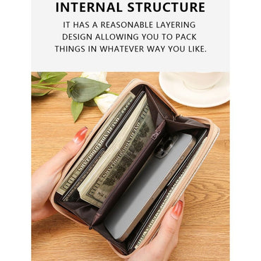 Fashion PU Leather Leather Women Wallets Glitter Pattern Large Capacity Clutch Bag 6 Colors Coin Purse Women