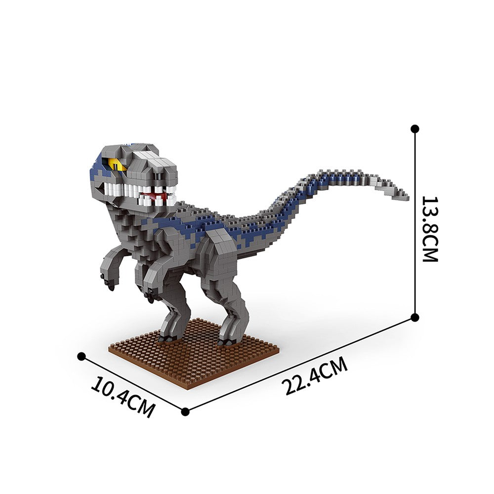 KNEW BUILT Brinquedos de Blocos de Montar Micro Mini Estegossauro T-rex - Crie um Mundo de Dinossauros, Presente de Festival para Crianças, Brinquedo de Montagem DIY Quebra-cabeça