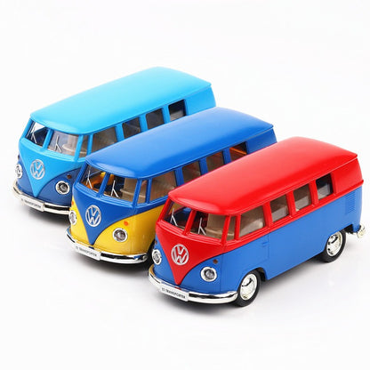 1/36 Volkswagen T1 Transporter Samba Bus RMZ CiTY 5'' Carro de Brinquedo Modelo para Crianças Miniatura Diecast Coleção Presente para Meninos