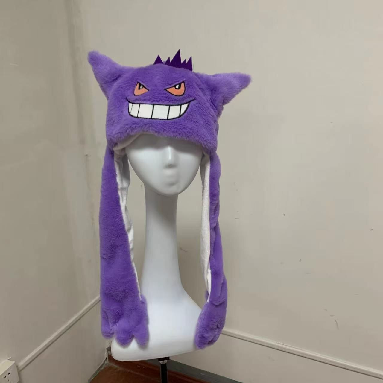 Chapéu De Airbag Pokémon Novo Desenho Animado Bonito, Chapéu Com Orelhas Que Se Movem, Chapéu Quente De Inverno, Presente De Natal Para Crianças