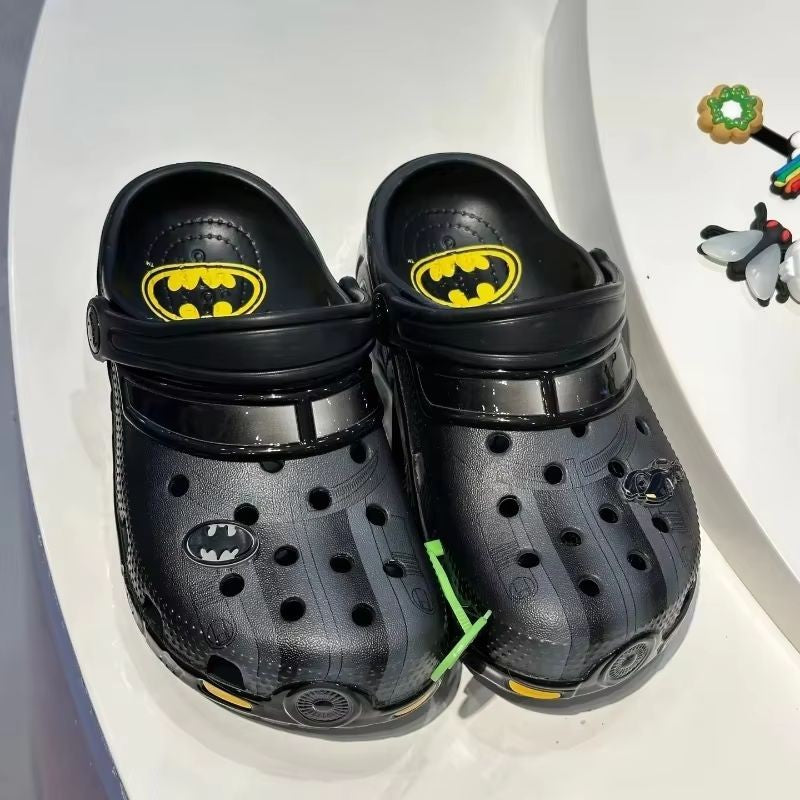 Beast Kingdom Batman Movie Cartoon Slippers Wearable Non-Slip Light Summer Slip-On Shoes for Men And Women Holiday Gift for Fans
