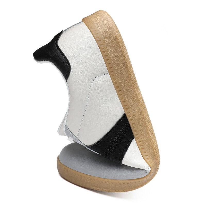 Oiaano Unisex Barefoot Men Leather Black Shoes Women Sneakers Platform Zero Drop Fashion Comfort Lightweight Breathable Walking