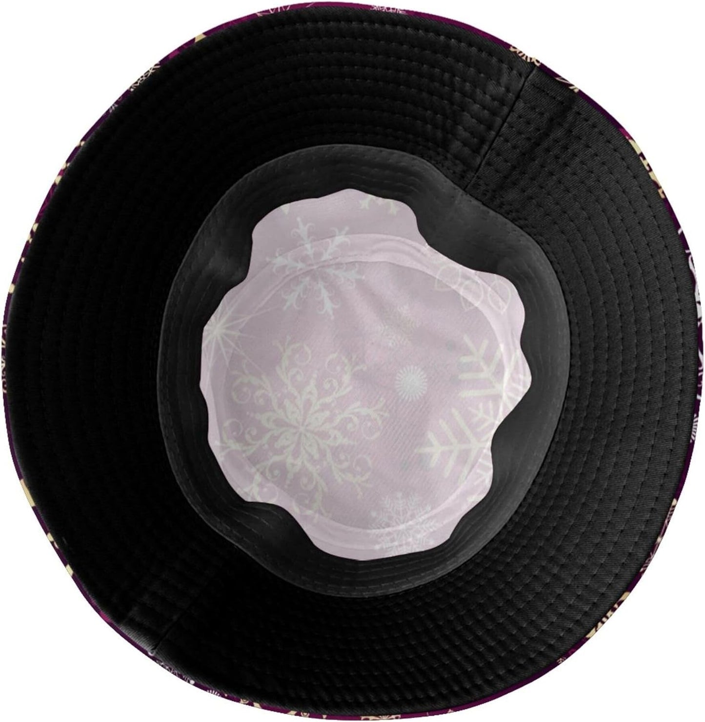 Funny Christmas Bucket Hat New Year Fisherman Hat for Women Men Packable Outdoor Travel Beach Sun Cap