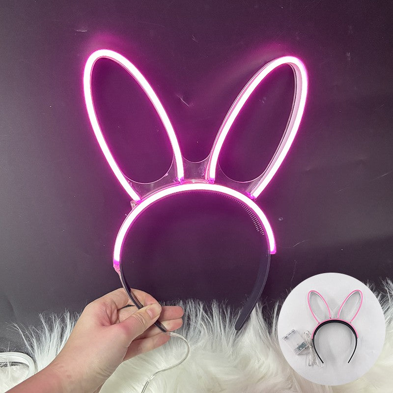 Costume Cosplay Headbands Angel Halo Neon Light Luminous Headband Glow For Night