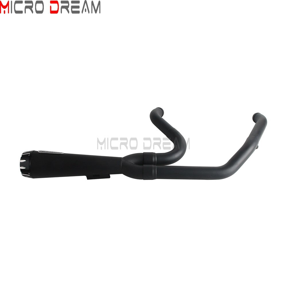 2 into 1 Motorcycle Engine System Pipe Slip on Exhaust Mufflers For Harley Street Glide ST FLHXST EFI FLHX Special FLHXS 2017-25