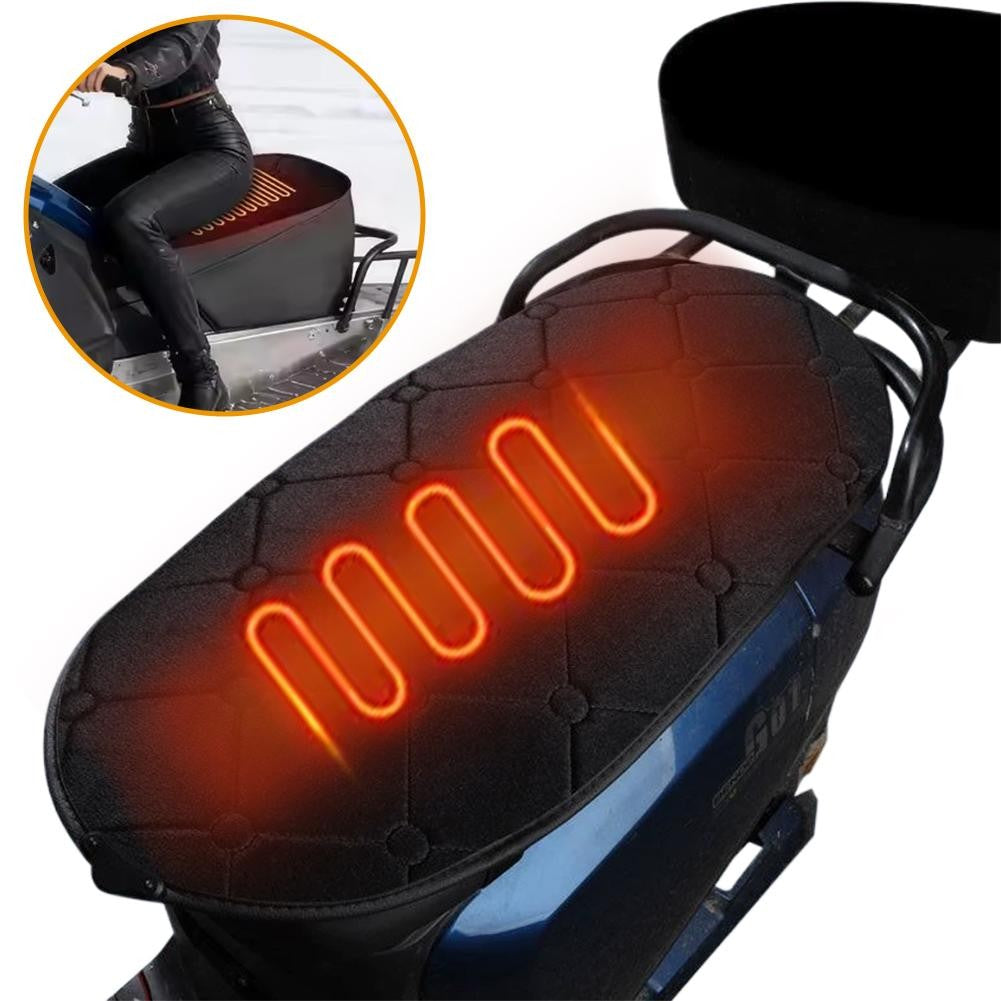 1 unidade de Almofada de Assento Aquecida USB para Motocicleta Almofada de Aquecimento para Moto Almofada Quente para Scooter Almofada de Assento Aquecida para Veículo Elétrico 2026