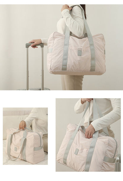 Waterproof Foldable Travel Duffle Bag Large Capacity Carry On Tote Luggage Storage Bag with Multiple Pockets