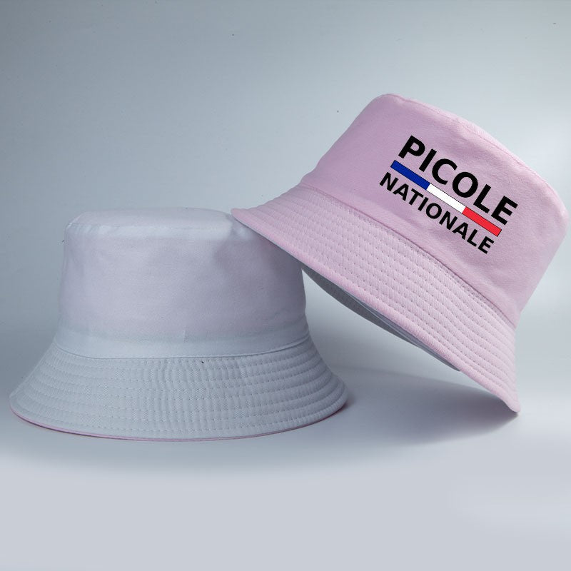 Summer Picole Nationale Bob Man Reversible Bucket Hat Women Cotton Fisherman Cap Unisex Outdoor Sport Sun Activities Panama