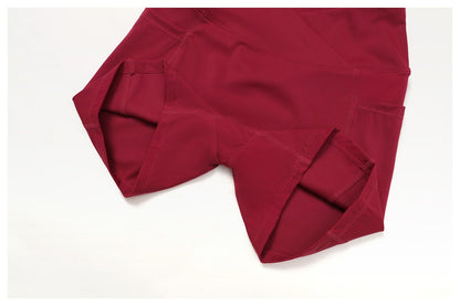 Cycling Shorts Cross Waist Head Yoga Shorts High Waist Workout Fitness Lift Butt Fitness Tights Gym Running Body Shaper Pants