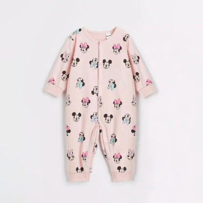 Minnie Baby Girl Rompers Spring Summer Newborn Baby Boy Jumpsuit Infant Baby Clothes