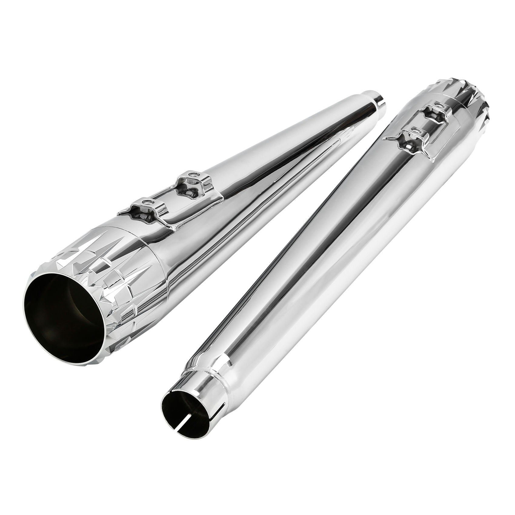 Motorcycle 4" Slip-on Mufflers Exhaust Pipes For Harley Touring Electra Street Glide 1995-2016