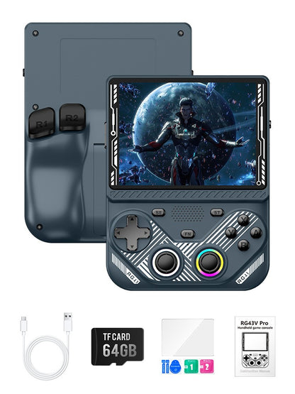 AISLPC RG43V PRO Handheld Game Console Dual System 4.3"IPS Screen WIFI 6 RK3562 Chip 22000+Games Portable Pocket Video Player