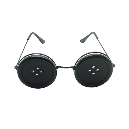Button Eyes Glasses Eyewear Halloween Glasses Cosplay for Halloween Costume Accessory Party Favor Eyewear
