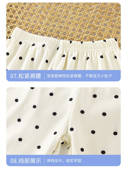 2025 Autumn New Kids Pajama Set Boys Cardigan and Girls Long Pants Homewear Baby and Children Clothing