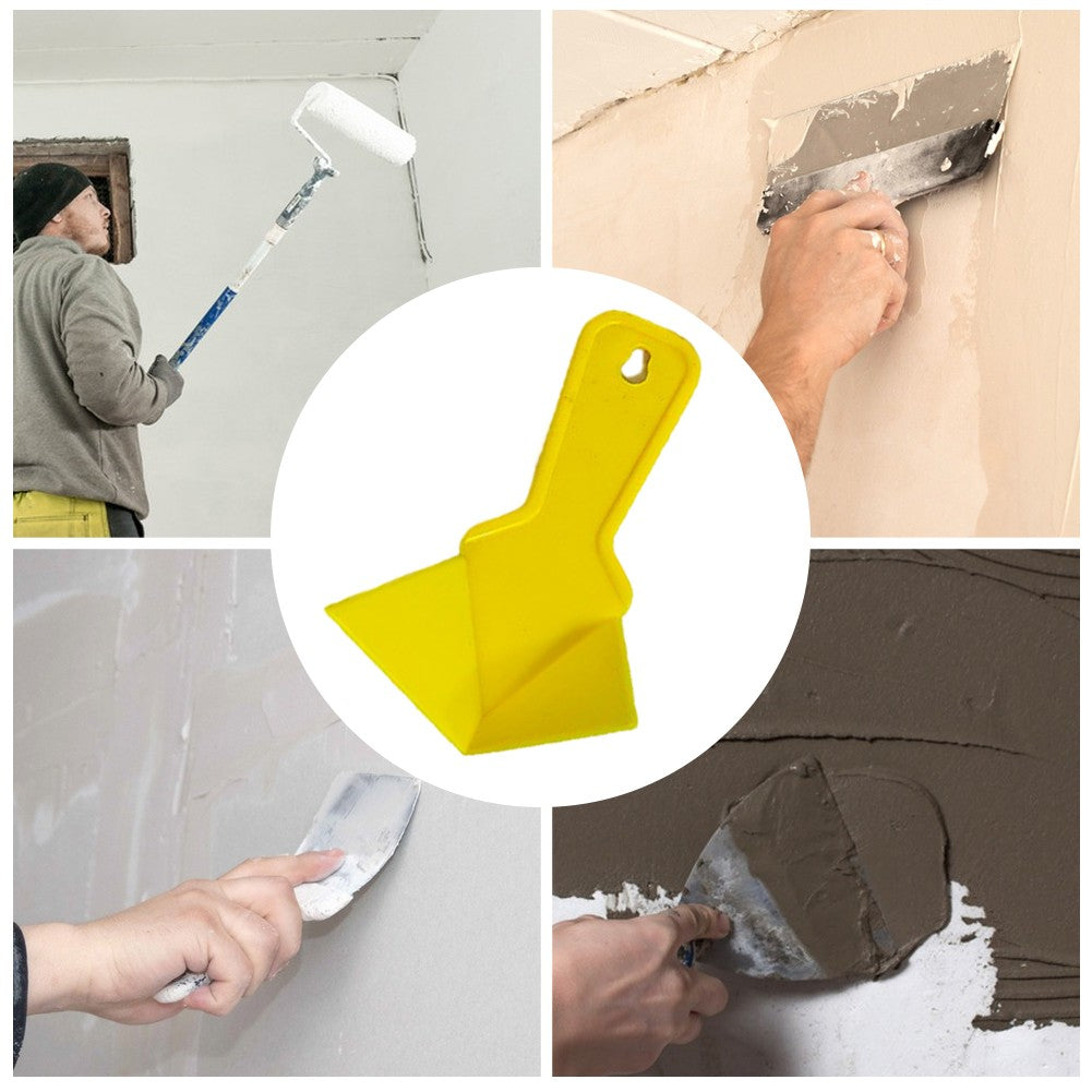 2 Peças Raspador de Canto de Drywall Pá de Estuque Espátula de Canto Interno de Plástico para Ferramentas de Construção de Rejunte de Azulejo de Parede de Piso