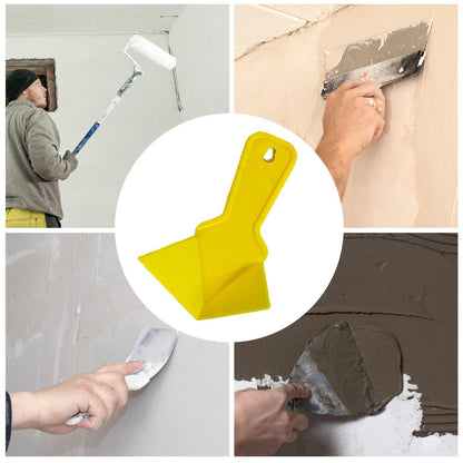 2 Peças Raspador de Canto de Drywall Pá de Estuque Espátula de Canto Interno de Plástico para Ferramentas de Construção de Rejunte de Azulejo de Parede de Piso