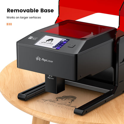 Máquina de Gravação a Laser AlgoLaser PIXI Portátil e Inteligente com Tela Sensível ao Toque de 3,5", Desenho à Mão/Sem Fio/Cartão SD/Gravação Offline