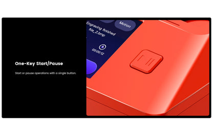 Máquina de Gravação a Laser AlgoLaser PIXI Portátil e Inteligente com Tela Sensível ao Toque de 3,5", Desenho à Mão/Sem Fio/Cartão SD/Gravação Offline