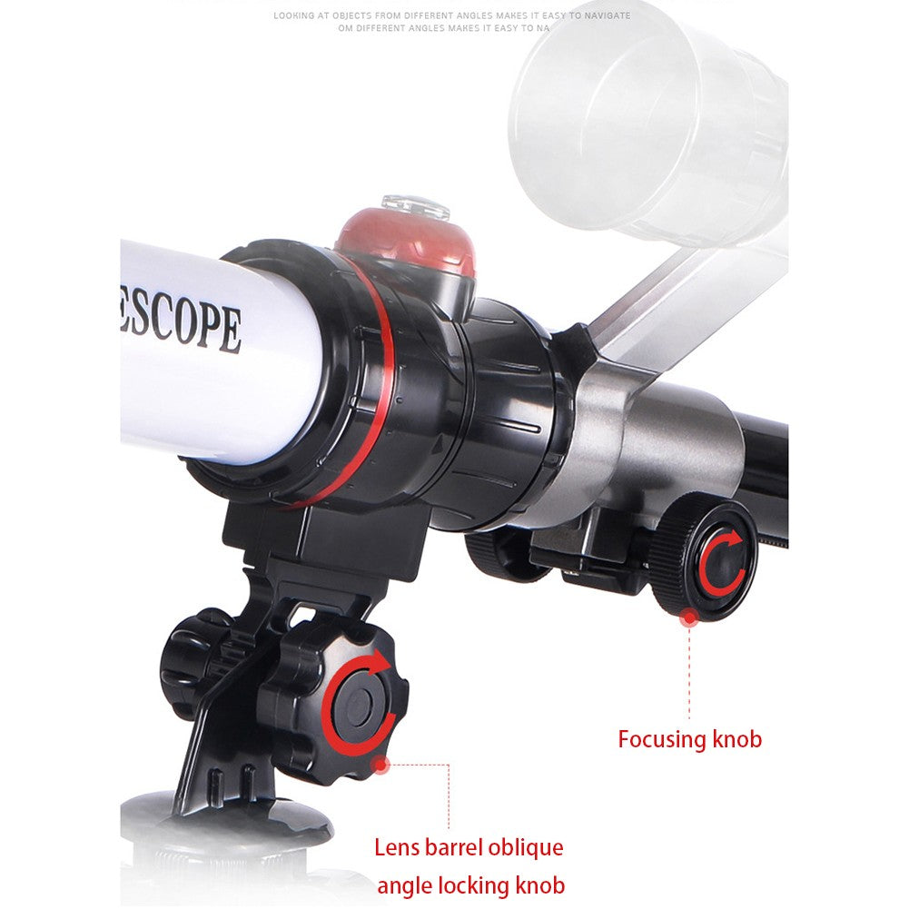 Telescópio Astronômico com 3 Oculares Experiência Científica de Uso Duplo Monocular Telescópio de Observação Estrelar Equipamento Didático