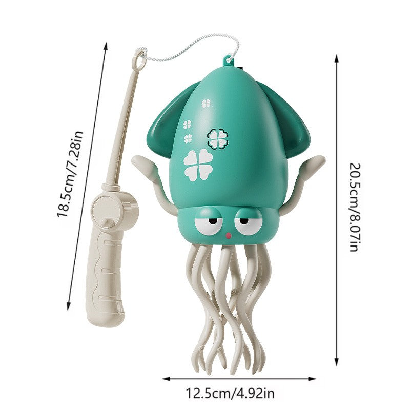 Brinquedo Polvo Dançarino Mágico Elétrico Brinquedo para Animais de Estimação de Arraste com Luz e Música Polvo para Crianças Brinquedos Interativos para Desenvolvimento Presentes para Bebês na Hora da Barriga