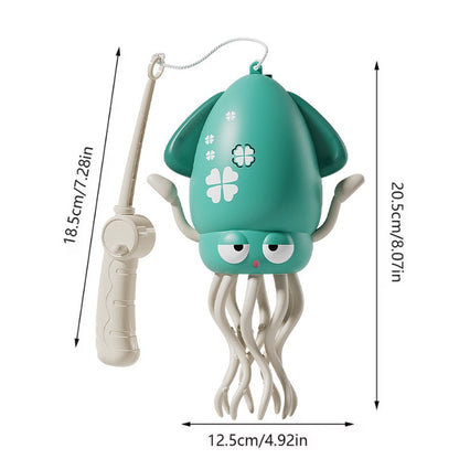 Brinquedo Polvo Dançarino Mágico Elétrico Brinquedo para Animais de Estimação de Arraste com Luz e Música Polvo para Crianças Brinquedos Interativos para Desenvolvimento Presentes para Bebês na Hora da Barriga