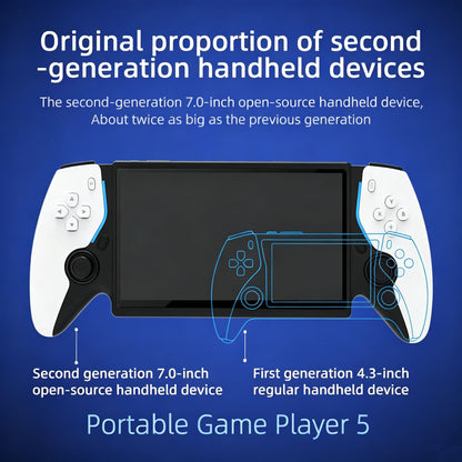 HC8000 Handheld Game Console Multiple Games 30+ Emulators 7.0 Inch Screen Portable Gaming Player Children's Toys Game Console