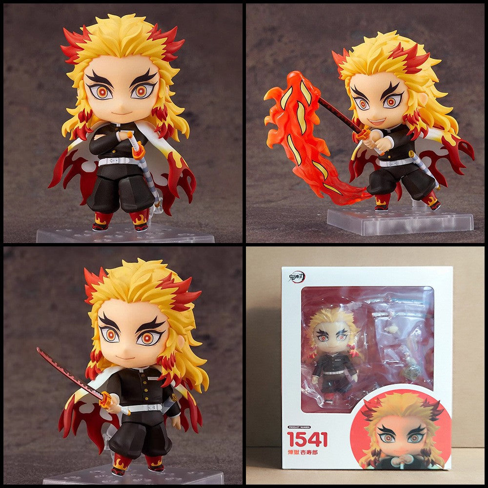 Anime Demon Slayer Series Tanjirou #1193 Nezuko #1334 Zenitsu #1361 Inosuke #1541 Kyoujurou Kochou Shinobu Conjunto de Bonecos e Estatuetas de Presente