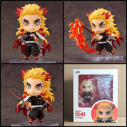 Anime Demon Slayer Series Tanjirou #1193 Nezuko #1334 Zenitsu #1361 Inosuke #1541 Kyoujurou Kochou Shinobu Conjunto de Bonecos e Estatuetas de Presente