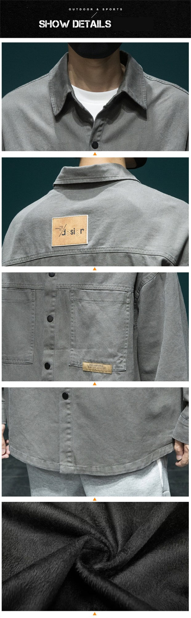 Autumn Men's Long Sleeve Cargo Shirt Casual Korean Fashion Oversize Blouses Hombre 2025 New High Street Y2K T Shirt Baggy Jacket