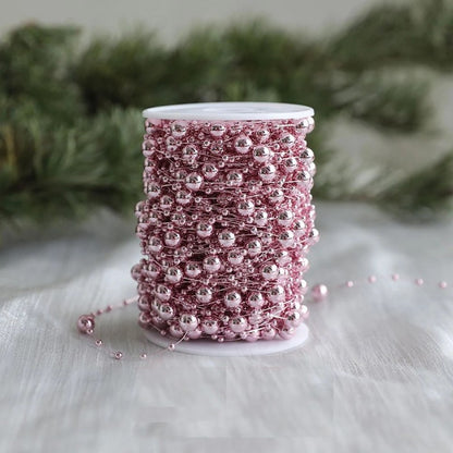 10M/Roll Pearl Chain Merry Christmas Decoration Christmas Tree Pendant for Home Decor Party Supplies New Year 2026 Gift Ornament