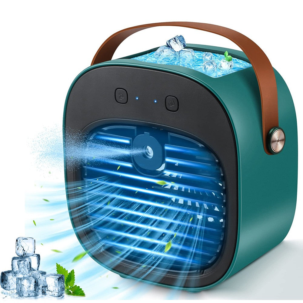 Ar Condicionado Portátil Recarregável Mini Ventilador de Ar Condicionado Pessoal Sem Fio para Quarto e Camping