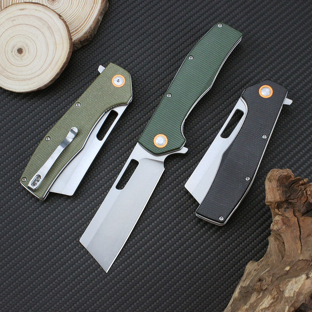 Faca de Bolso Dobrável GT955 Lâmina D2 Cabo Micarta Facas Multiuso para Camping Faca Tática Profissional de Caça ao Ar Livre EDC