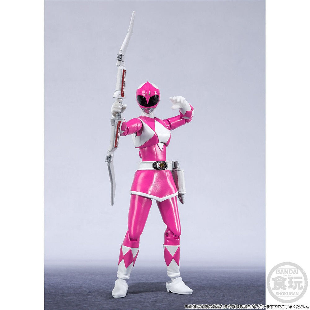 Em Estoque Bandai Original Shodo Super Kyouryuu Sentai Zyuranger Power Rangers Colecionáveis Bonecos de Ação Modelo de Brinquedo