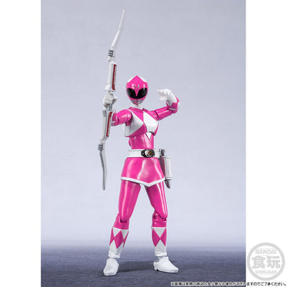 Em Estoque Bandai Original Shodo Super Kyouryuu Sentai Zyuranger Power Rangers Colecionáveis Bonecos de Ação Modelo de Brinquedo