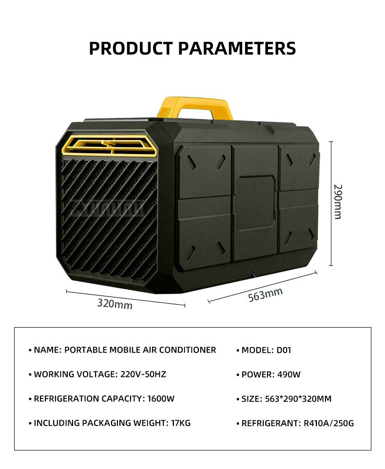 Portable Mobile Air Conditioner for Outdoor Camping Home Heating And Cooling Klimatyzacja Climatisateurs Aire Acondicionado Frio