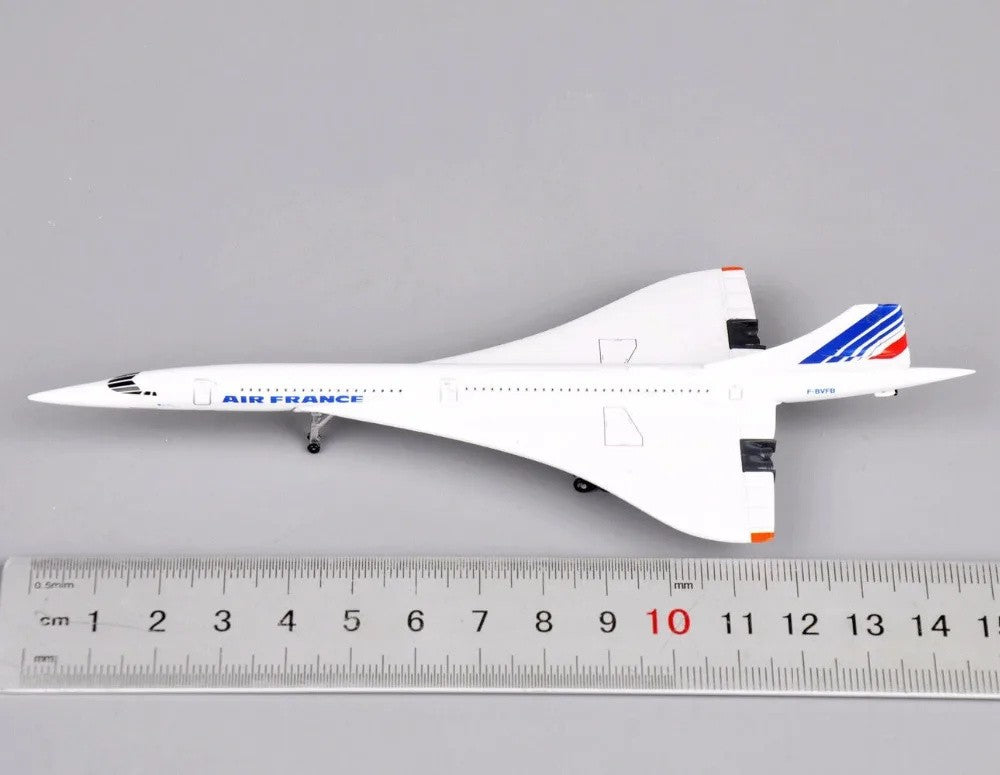 Aviões na Escala 1:400 França 1976-2003 Miniaturas de Aeronaves de Metal Fundido Brancas de Presente Brinquedos de Avião